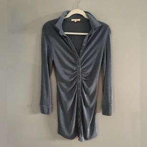 Long Sleeve Button Up Dress